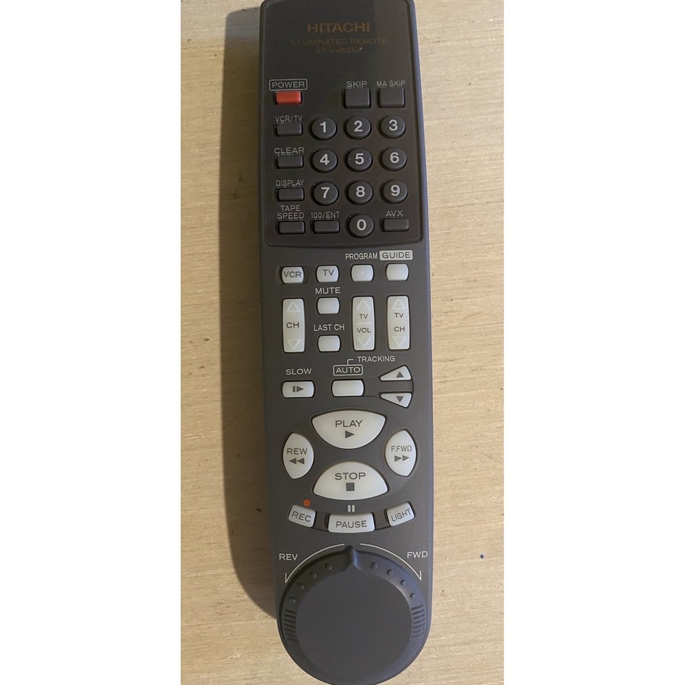 Hitachi VT-RM625A Illuminated Remote VHS VCR USED